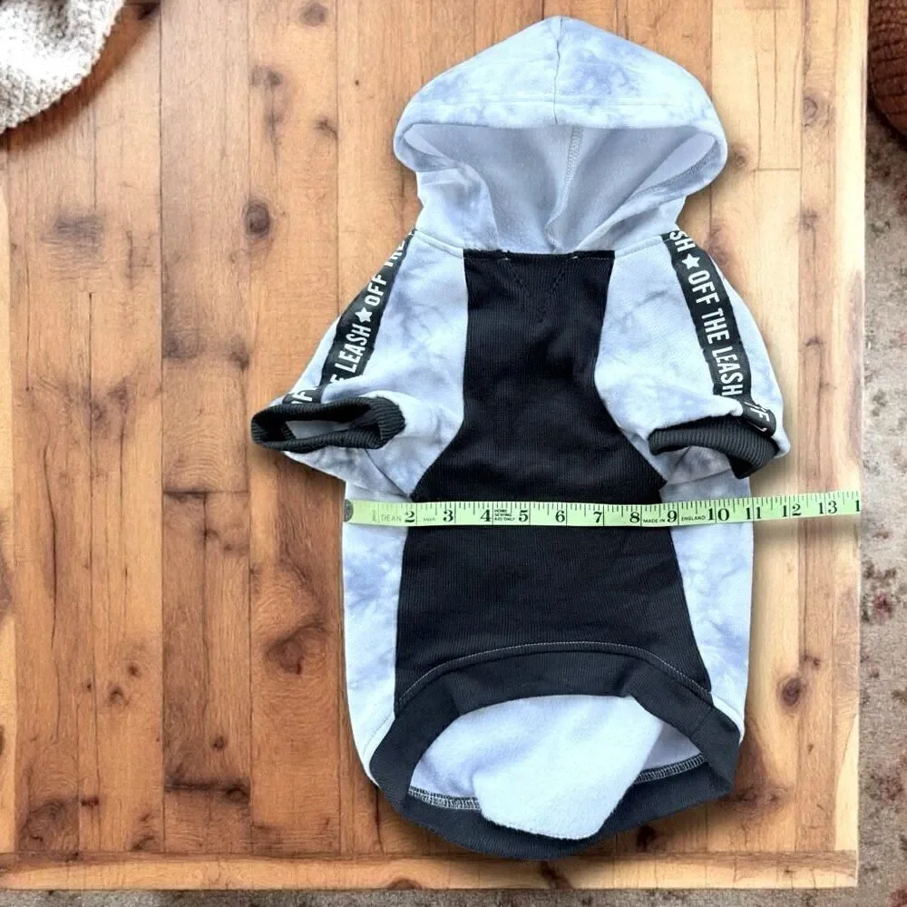 Frisco Woof Dog Hoodie Sweatshirt Blue Sz L